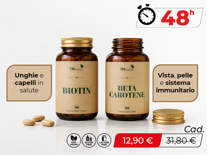 Biotina 90 Tbl + Beta Carotene 90 caps